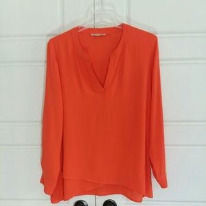Soft Surroundings Deep Coral Hi-lo Tunic